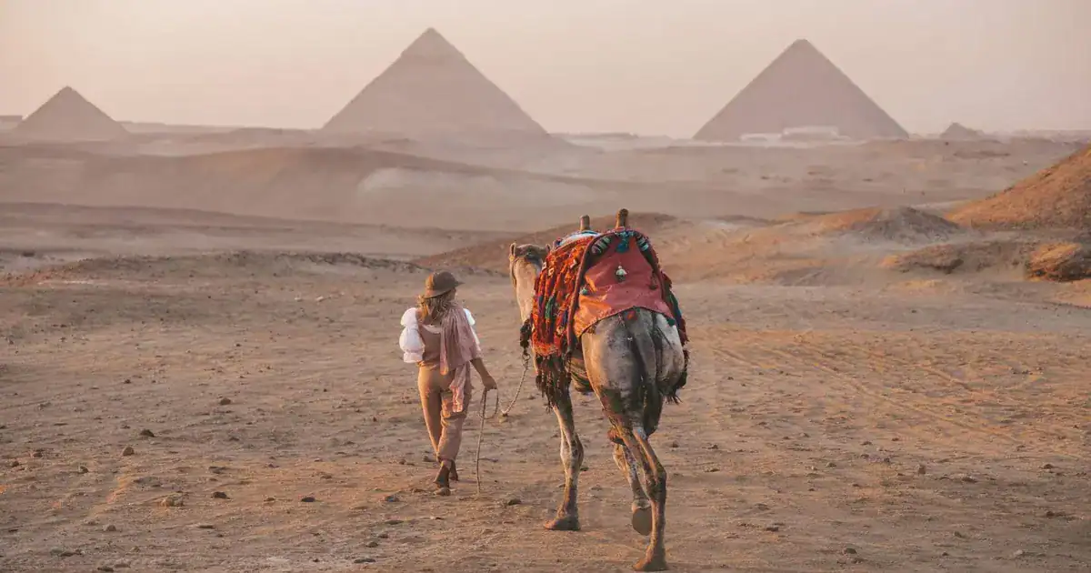 Things to do in Cairo Egypt — Pyramids of Giza at sunset
